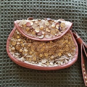 Anthropologie | Lucky Penny Beaded Bag